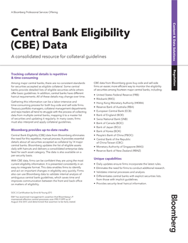 Central Bank Eligibility (CBE) Data