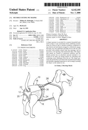 United States Patent (19) 11 Patent Number: 6,142,105 Mcknight (45) Date of Patent: Nov