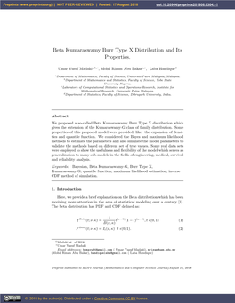 Beta Kumaraswamy Burr Type X Distribution and Its Properties