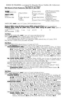 HORSE in TRAINING, Consigned by Conkwell Grange Stables (A