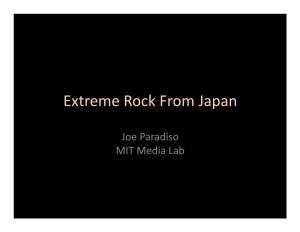 Extreme Rock from Japan