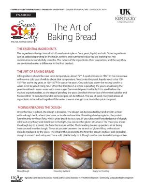 The Art of Baking Bread KNEADS a LITTLE DOUGH