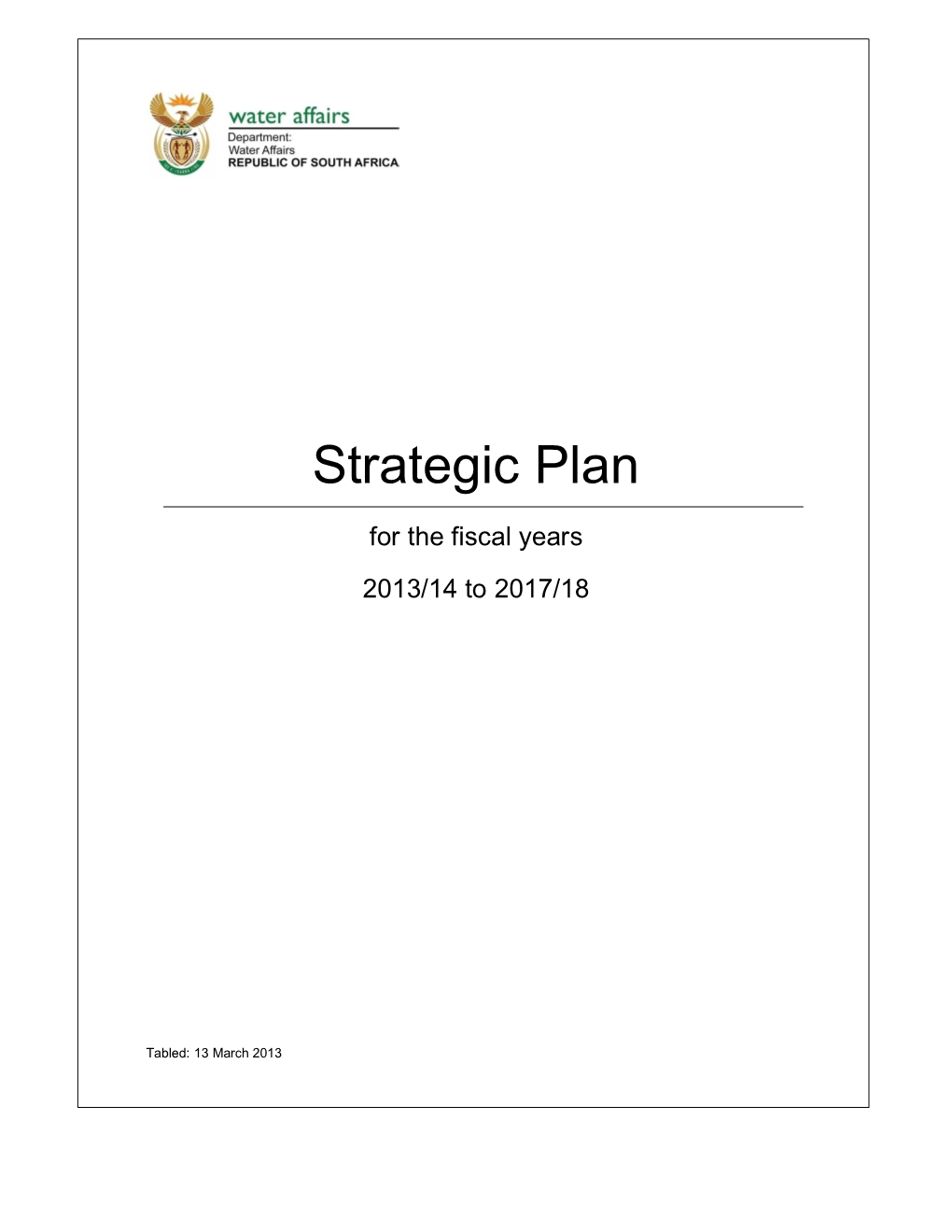 Strategic Plan