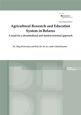 Agri-Research and Education System in Belarus Final