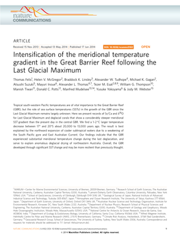Intensification of the Meridional Temperature Gradient in The