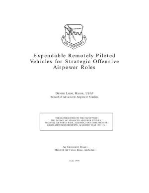 Expendable Remotely Piloted Vehicles for Strategic Offensive Airpower Roles