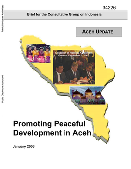 Conditions in Aceh…………………………………………………