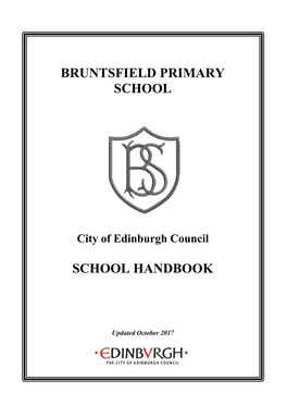 Bruntsfield Primary School School Handbook
