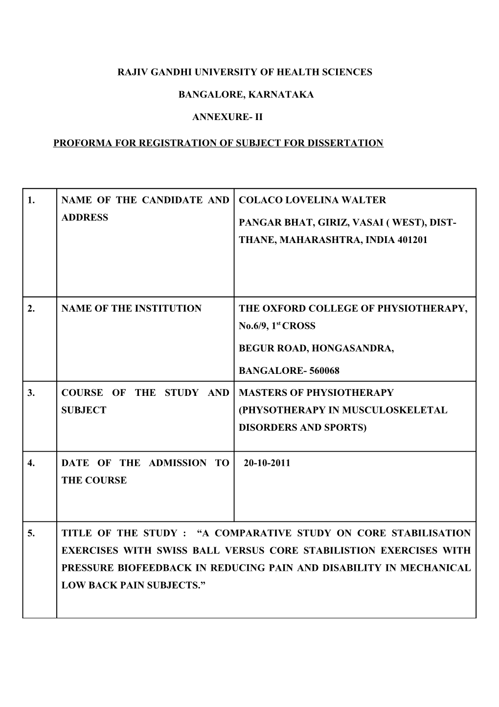 Rajiv Gandhi University of Health Sciences s28