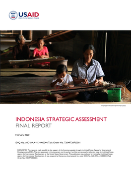 Indonesia Strategic Assessment Final Report