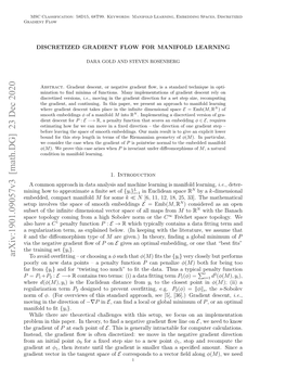 Arxiv:1901.09057V3 [Math.DG]