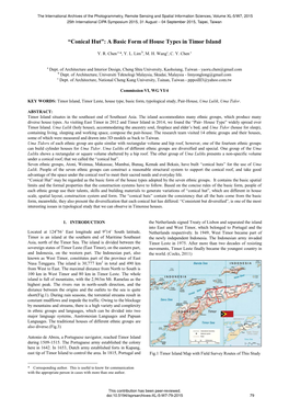 “Conical Hut”: a Basic Form of House Types in Timor Island