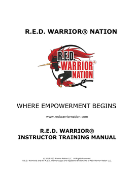 Red Warrior Manual Master(6.24.15)
