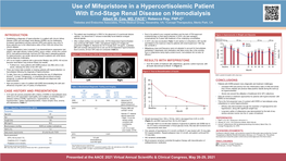 Rebecca Ray, FNP-C2 1Diabetes and Endocrine Associates, Privia Medical Group, Alexandria, VA; 2Corcept Therapeutics, Menlo Park, CA