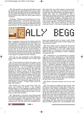 Ally Begg Red News Feature