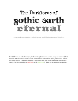 The Darklords of Gothic Earth Eternal