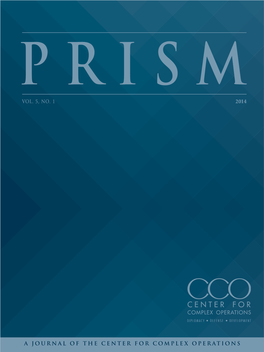 PRISM, Vol 5, No 1