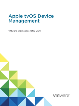 Apple Tvos Device Management