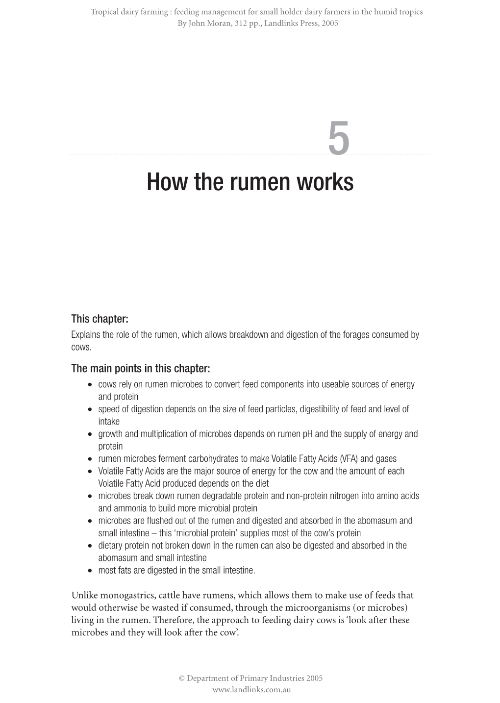 How the Rumen Works