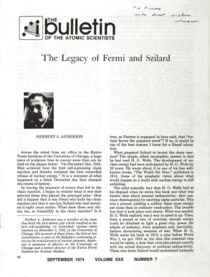 The Legacy of Fermi and Szilard