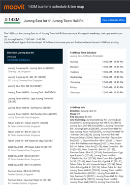 143M Bus Time Schedule & Line Route