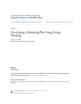 Developing a Marketing Plan Using Design Thinking Rebecca L