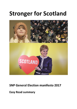 SNP Manifesto for 2017