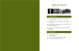 Table of Contents