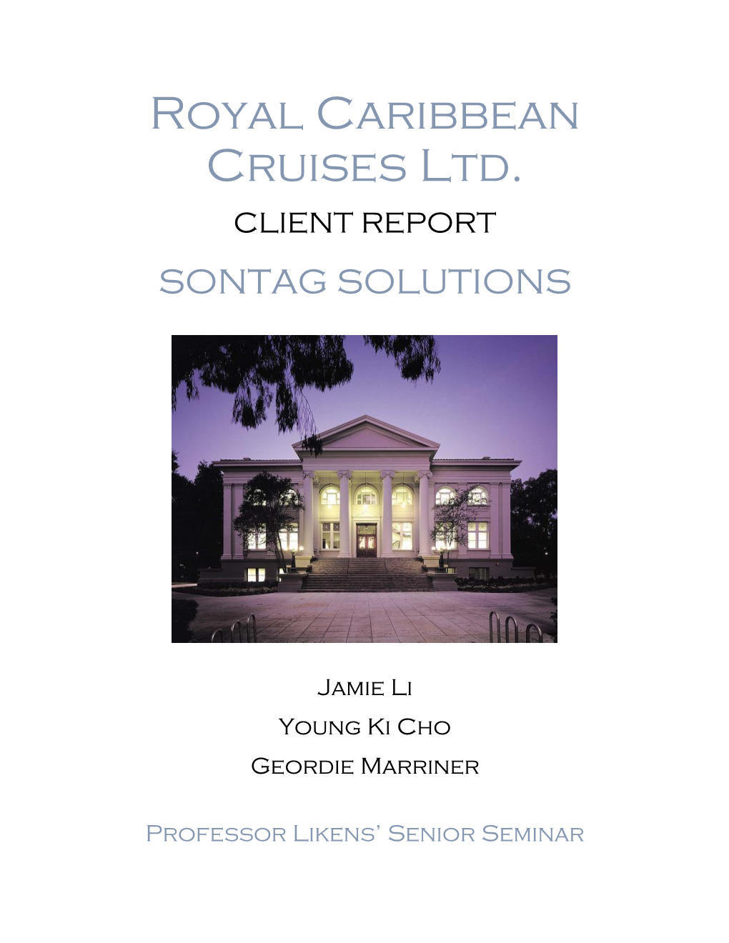 Royal Caribbean Cruises Ltd