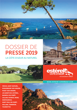 Dossier De Presse 2019 La Côte D’Azur Au Naturel
