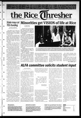 W1 *0 I Minorities Get VISION of Life at Rice