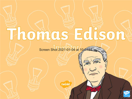Thomas Edison Presentation