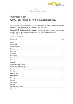 Welcome to GHOTEL Hotel & Living München-City