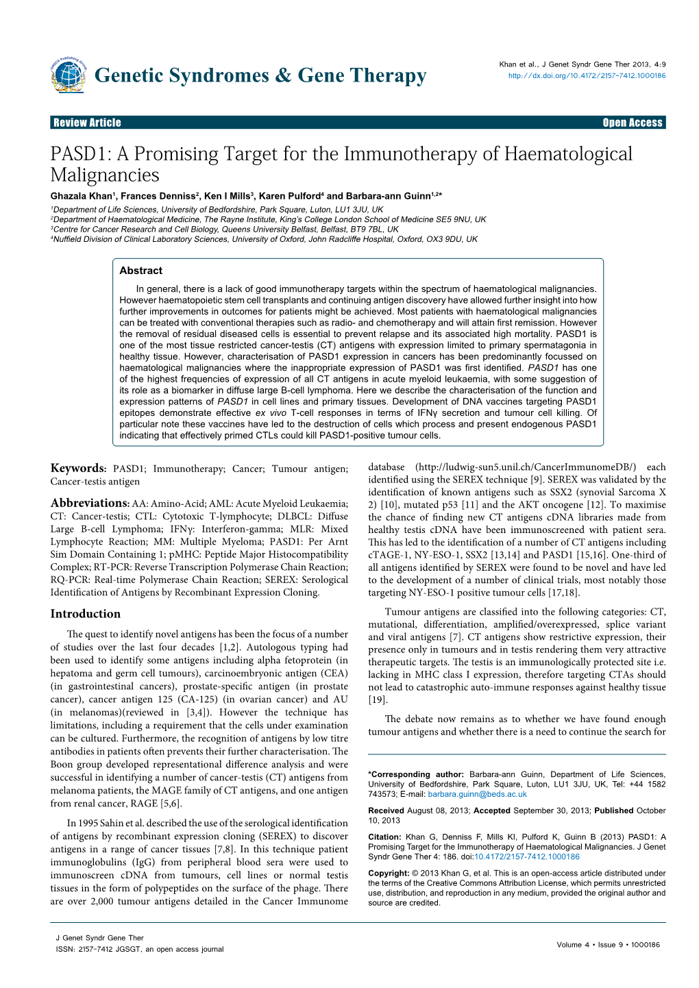 PASD1: a Promising Target for The