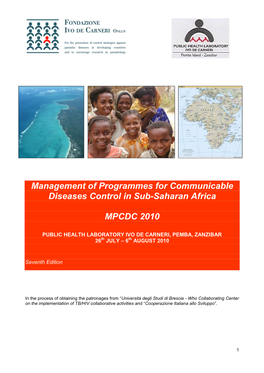 Management of Programmes for Communicable Diseases Control in Sub-Saharan Africa