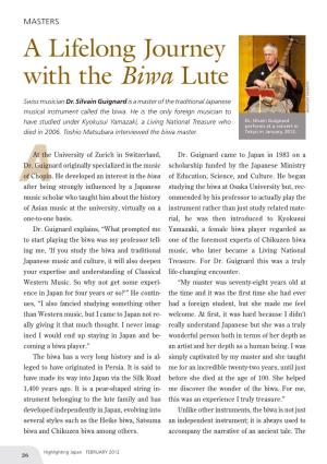 A Lifelong Journey with the Biwa Lute