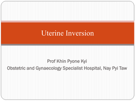 Uterine Inversion