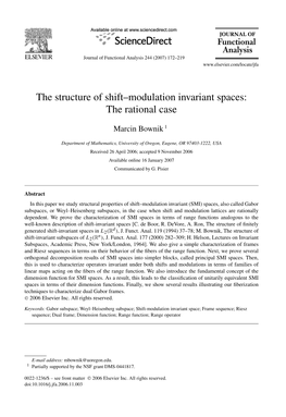 The Structure of Shift–Modulation Invariant Spaces: the Rational Case