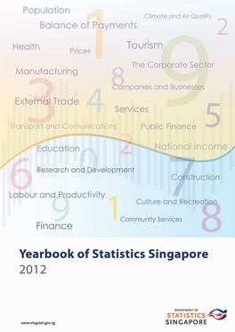 Yearbook of Statistics Singapore, 2012 Issn 0583-3655