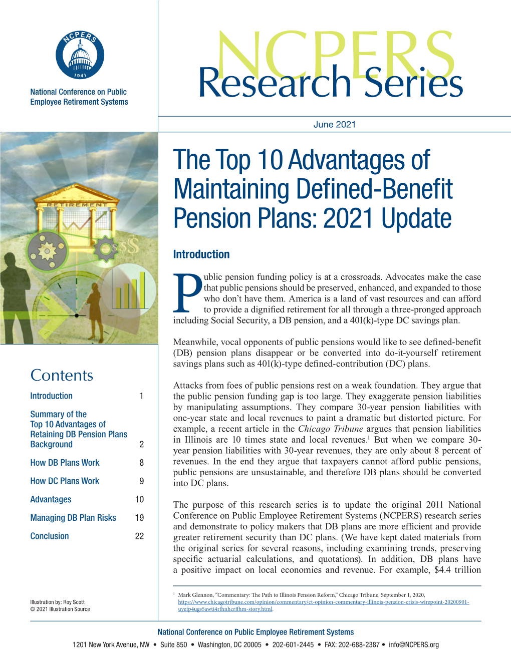The Top 10 Advantages of Maintaining Defined-Benefit Pension Plans: 2021 Update