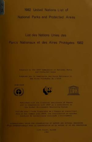 1982 United Nations List of National Parks and Protected