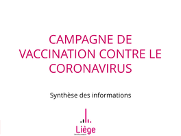 Campagne De Vaccination Contre Le Coronavirus