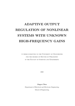 Adaptive Output Regulation of Nonlinear Systems with Unknown High-Frequency Gains
