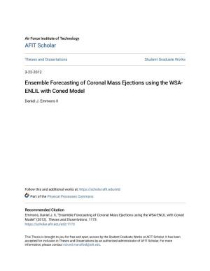 Ensemble Forecasting of Coronal Mass Ejections Using the WSA- ENLIL with Coned Model