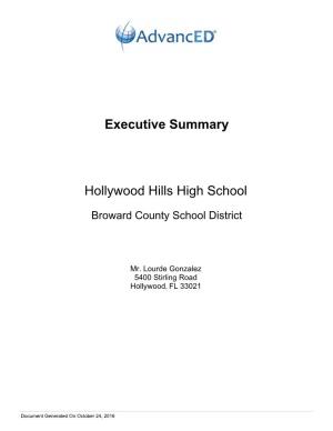 Executive Summary Hollywood Hills High School