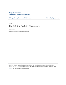 The Political Body in Chinese Art