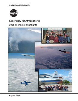 2008 Atmospheric Research Technical Highlights (PDF, 18.6