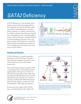 GATA2 Deficiency NIAID