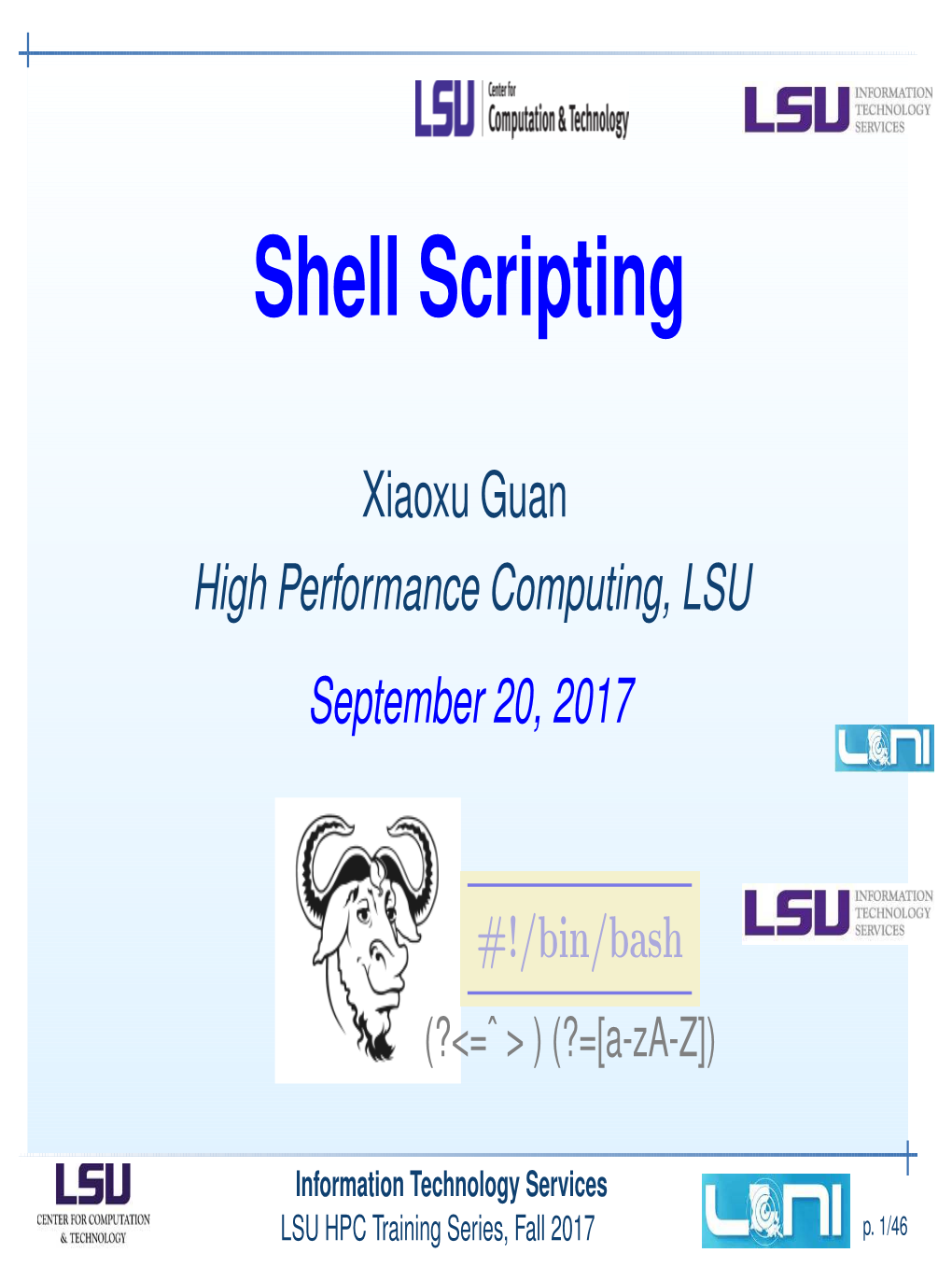 Shell Scripting