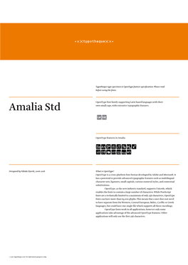 Typotheque Amalia Font Fmaily